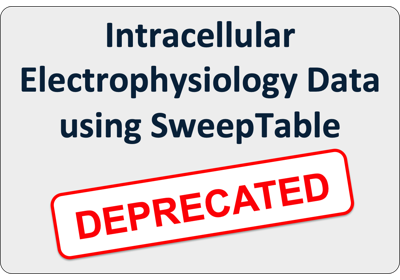 Intracellular Electrophysiology Data using SweepTable